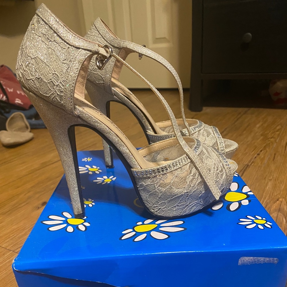Silver heels